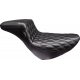 LE PERA Kickflip Daddy Long Legs Low Rider Seat - Double Diamond - Black - FL/FX '18-'24 - 0802-1542 LYR-590DLDD